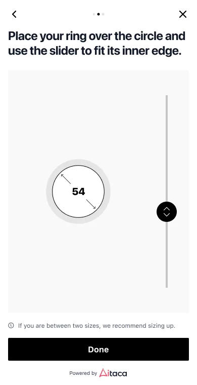 Ring sizer — automatic size extraction